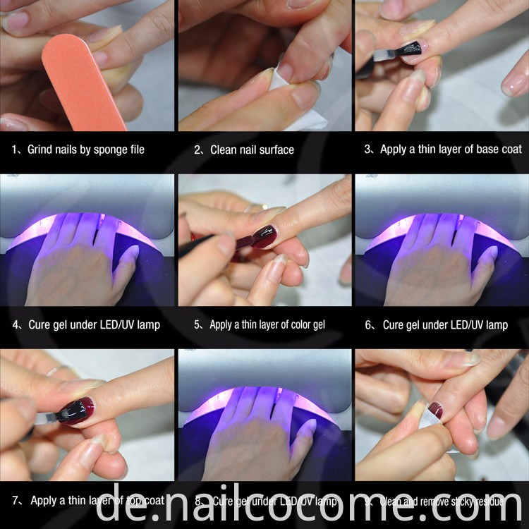 CCO beeindrucken brandneue Esmalte -Gel -Nagellackfarben für Nagel